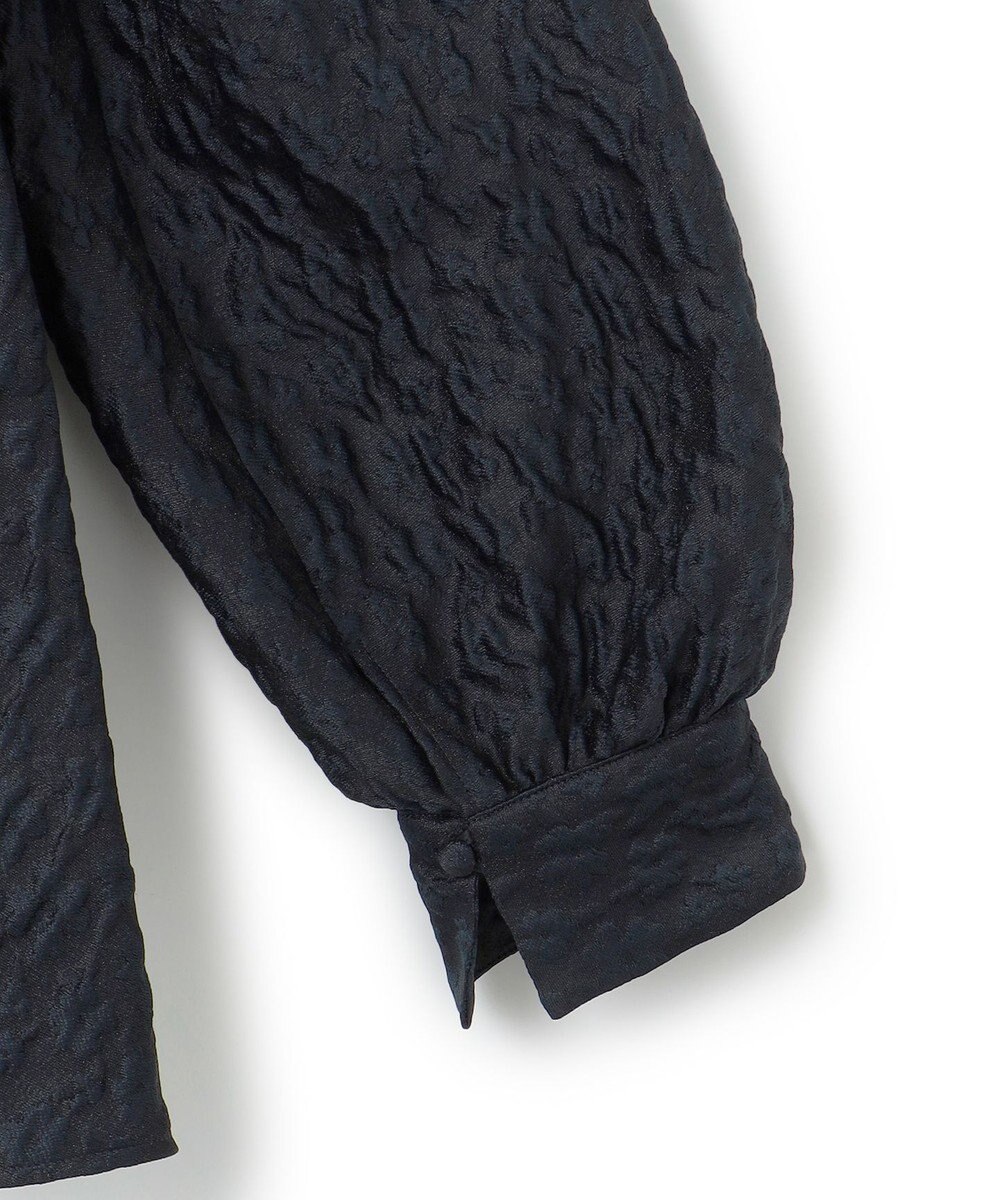 23区 L 【洗える】エクラジャカード ペプラム ブラウス 