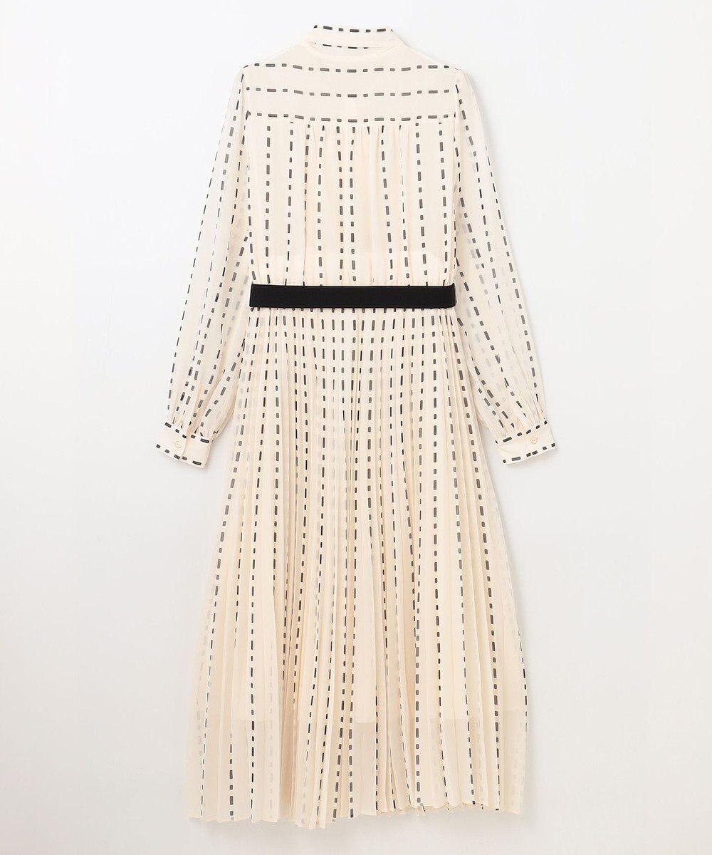 GRACE CONTINENTAL ドットストライププリントワンピース 