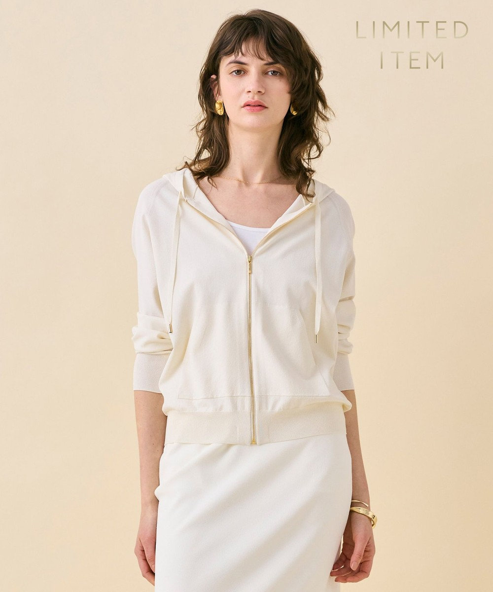 BEIGE， 【WEB限定・洗える】MONSTERA / フーデットニット 