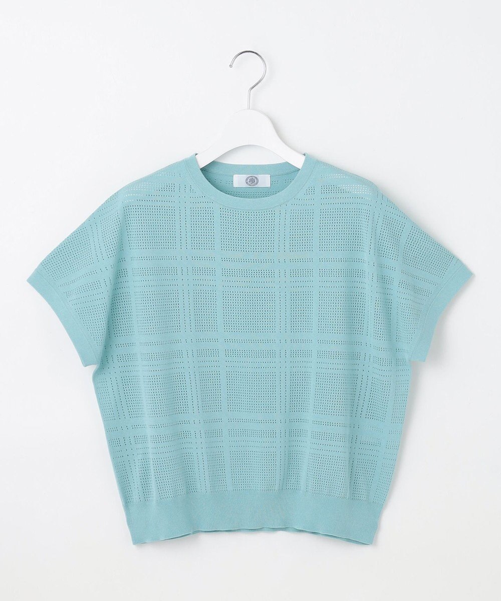 J.PRESS LADIES 【洗える】メッシュ パターン ニット 