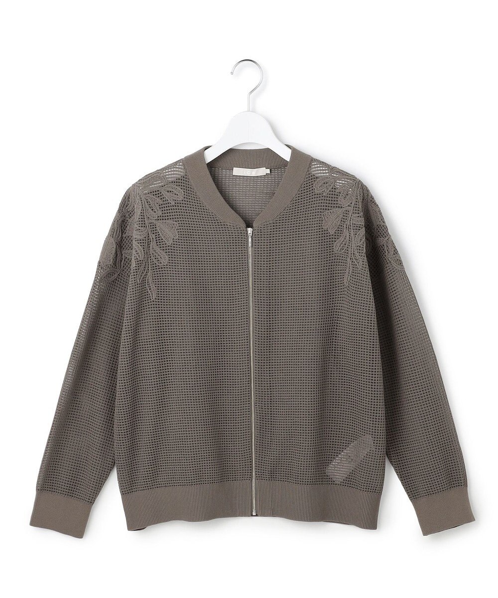 ICB L メッシュレースブルゾン 