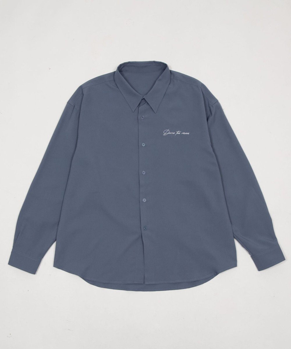 WEGO ワンポイントルーズシャツ（LS） 