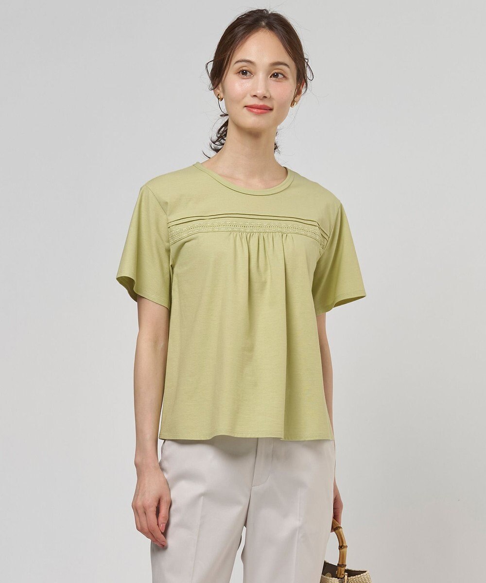 J.PRESS LADIES S 【一枚で着映え】ツイスティロ クルーネック カットソー 