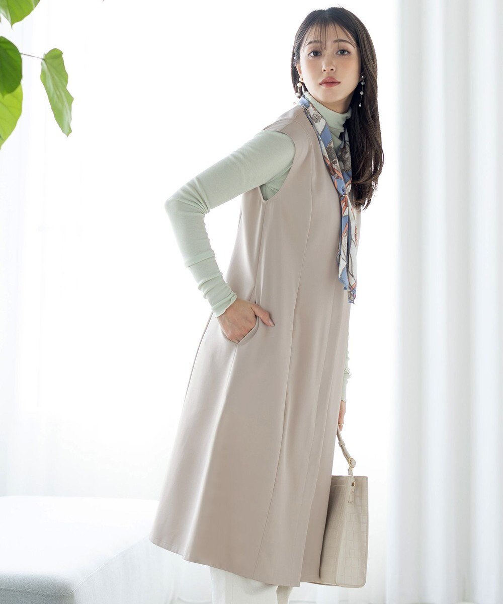 Tiaclasse 【洗える】ジレワンピース 