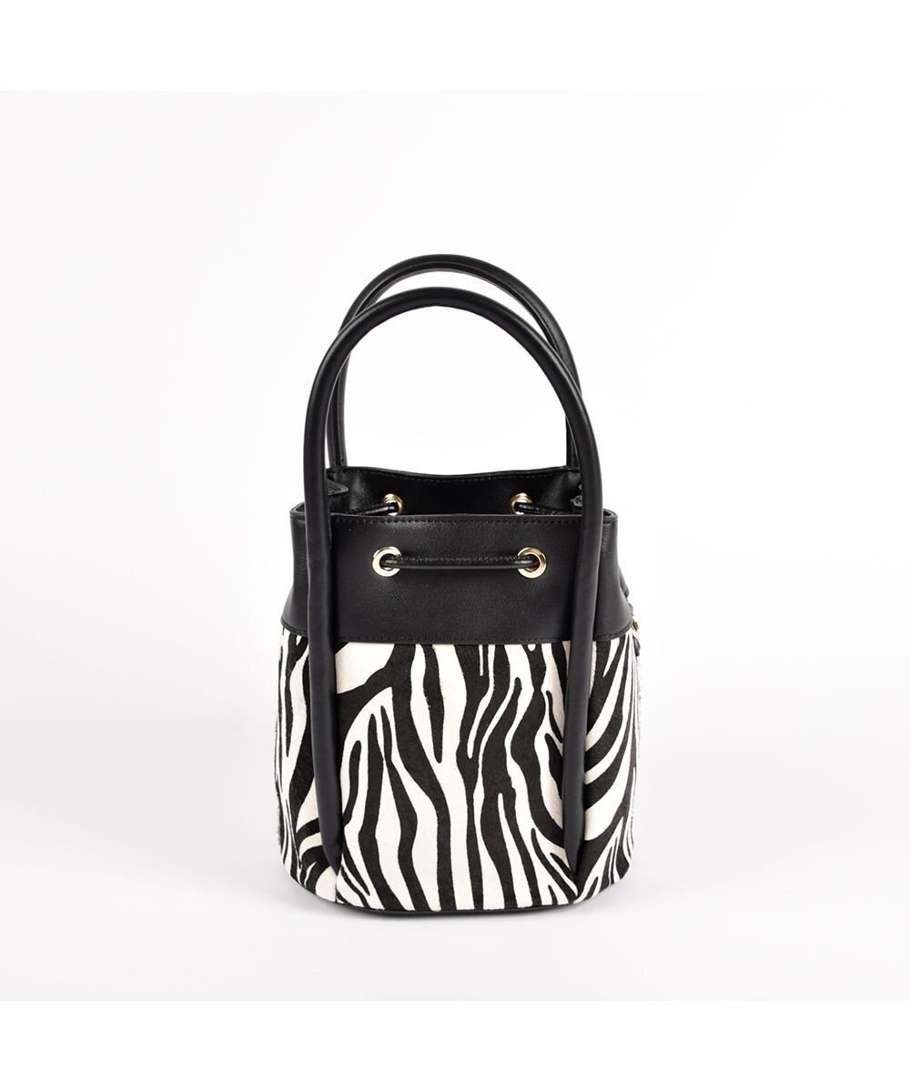 LA BAGAGERIE カウヘアー2WAYバケットバッグ 