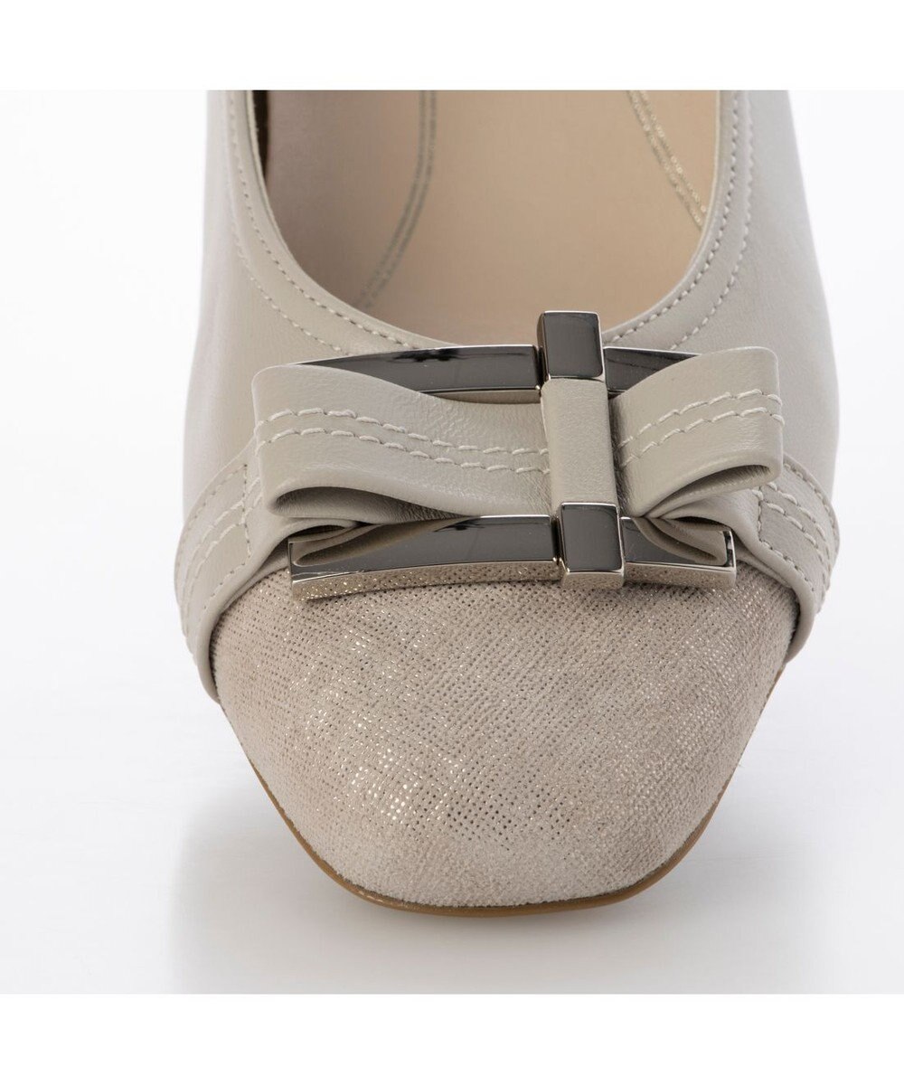 Riz raffinee 【3E】バックルリボンモチーフパンプス 