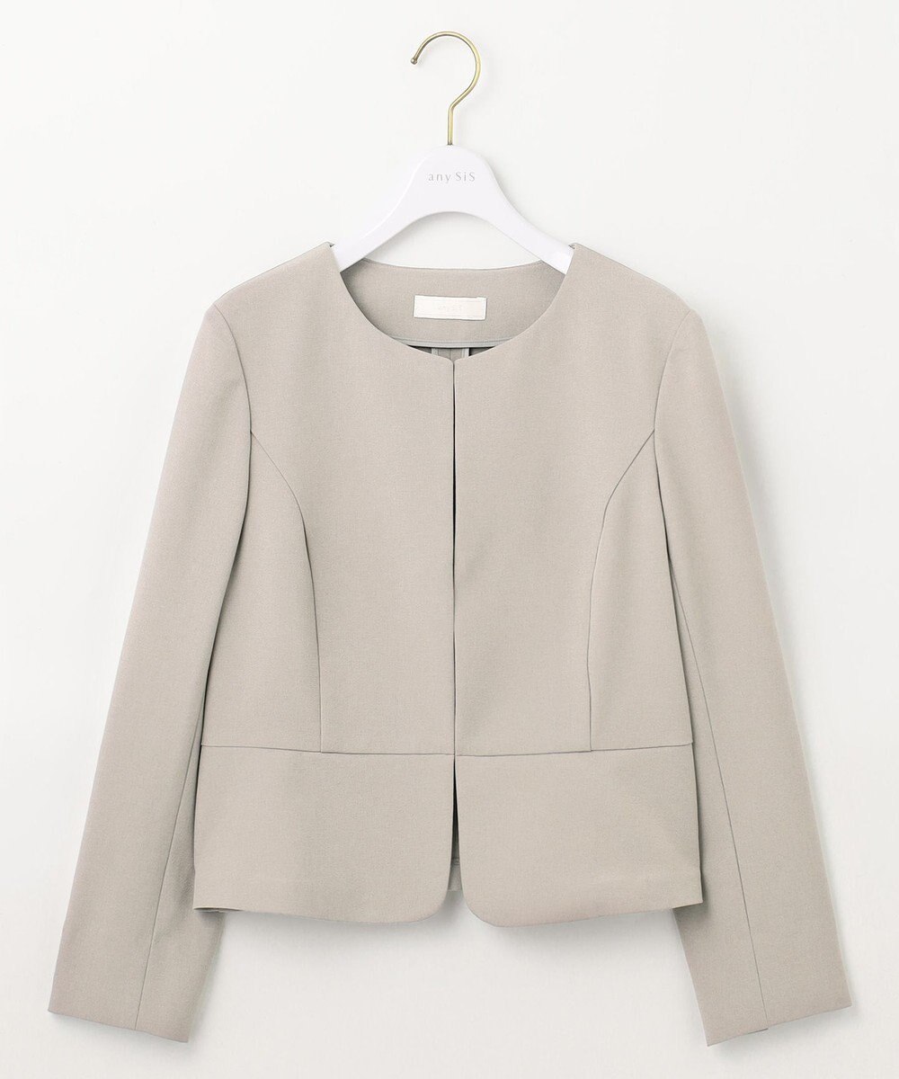 ANY SIS L 【UVカット / 接触冷感 / 吸水速乾】スマートビューティストレッチ ショートノーカラージャケット 