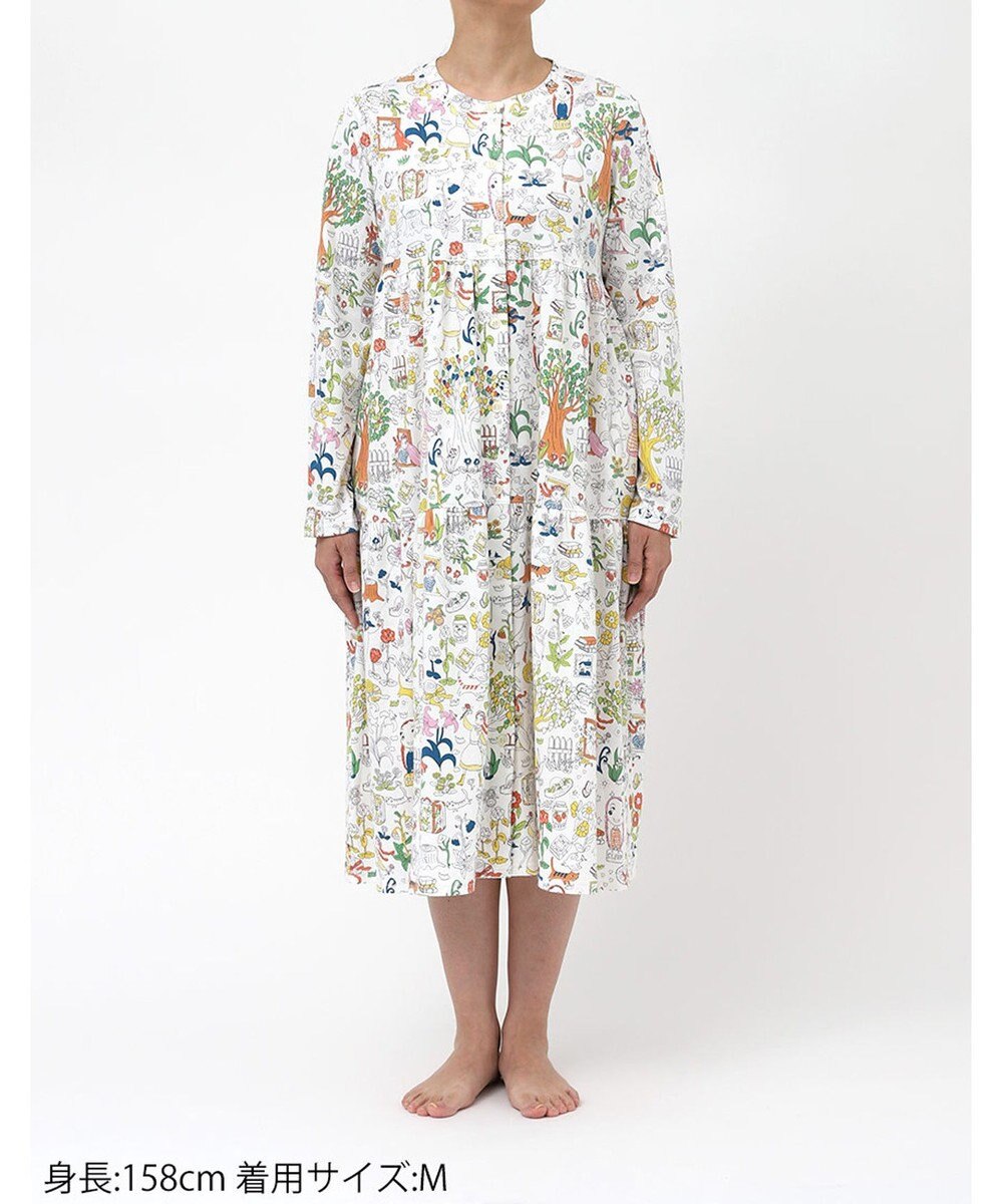 tsumori chisato SLEEP ツモリチサト ルームウエア ワンピース 長袖 綿100%(本体) ロング丈(ふくらはぎ付近) UNX533 /ワコール 