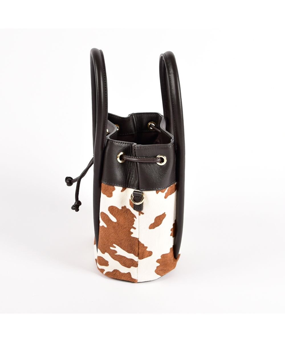 LA BAGAGERIE カウヘアー2WAYバケットバッグ 