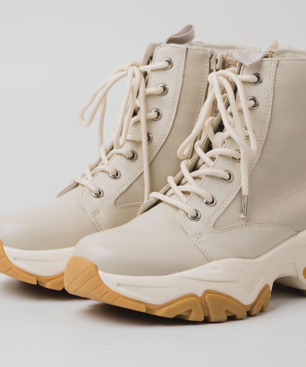 BONTRE 【PRECIEUX JOUET/プレシュウジュエ】ボリュームソールボアハイカットスニーカー 