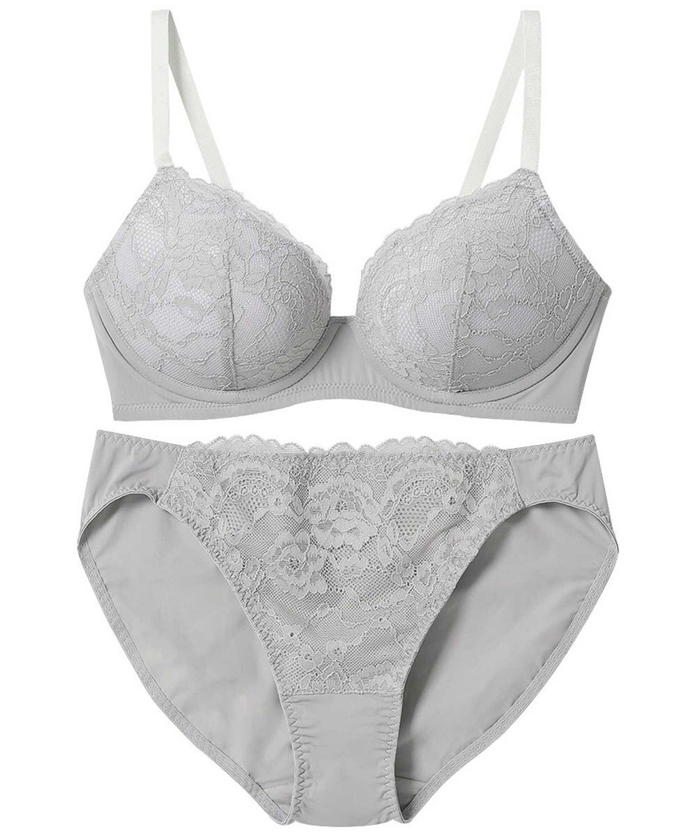 AMPHI ノンワイヤーブラ ショーツセット モールドカップを使用 自然なまるみのあるバストシルエット 【ノンワイヤーブラ＆ショーツセット】 上下セット ブラ BCC234 アンフィ／ワコール 