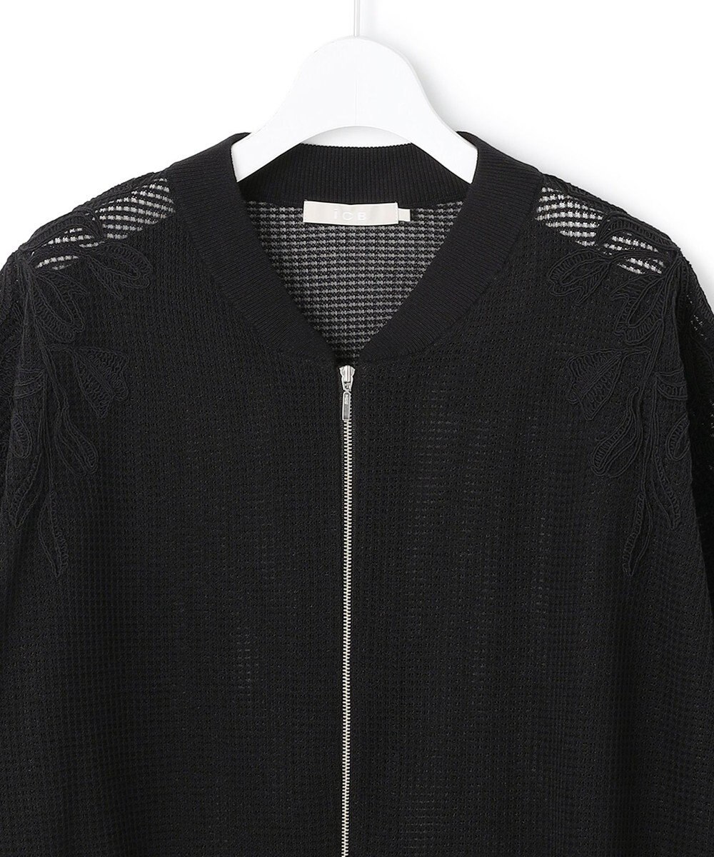 ICB L メッシュレースブルゾン 