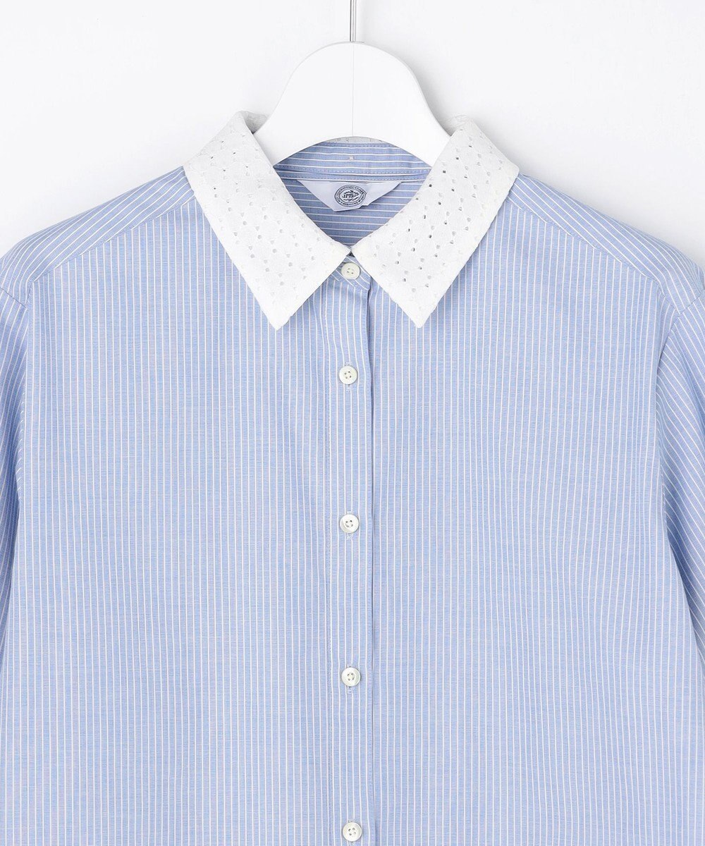 J.PRESS LADIES 【WEB限定カラーあり・2way】エステネージュ TYPEWRITER STRIPE シャツ 