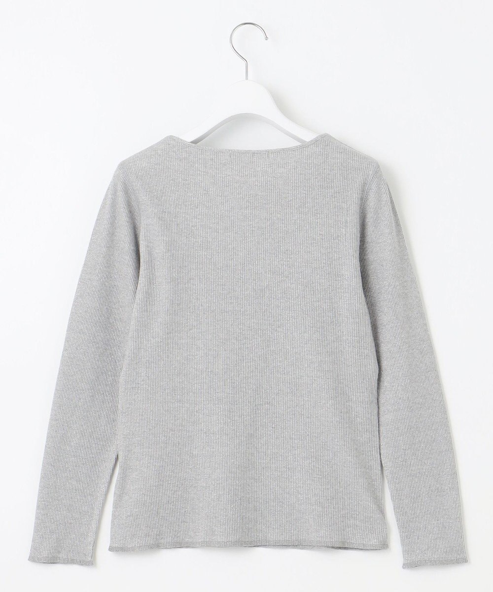 23区 S 【SLOW/一部店舗限定】ラメリブジャージー ロングTシャツ 