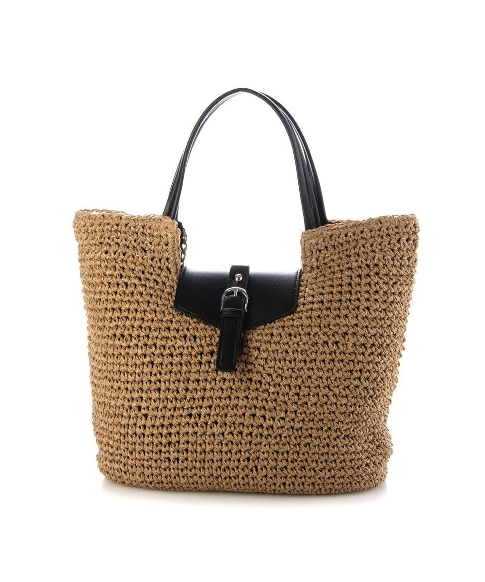 UNBILLION カシュカシュ cachecache / ベルトフラップクロッシェトート カゴバッグ 