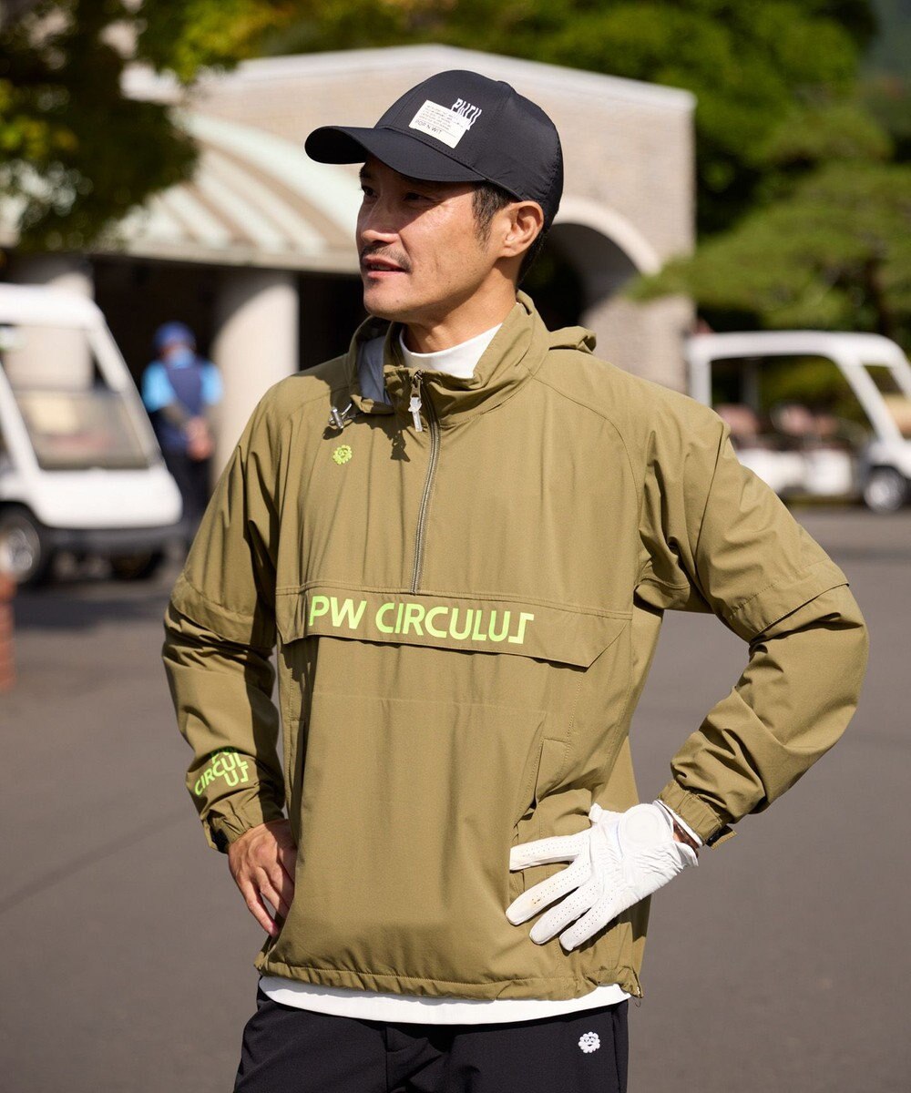 PW CIRCULUS 【 耐水圧20000mm  / レイン対応 】【UNISEX】防水レインブルゾン ゴルフ 
