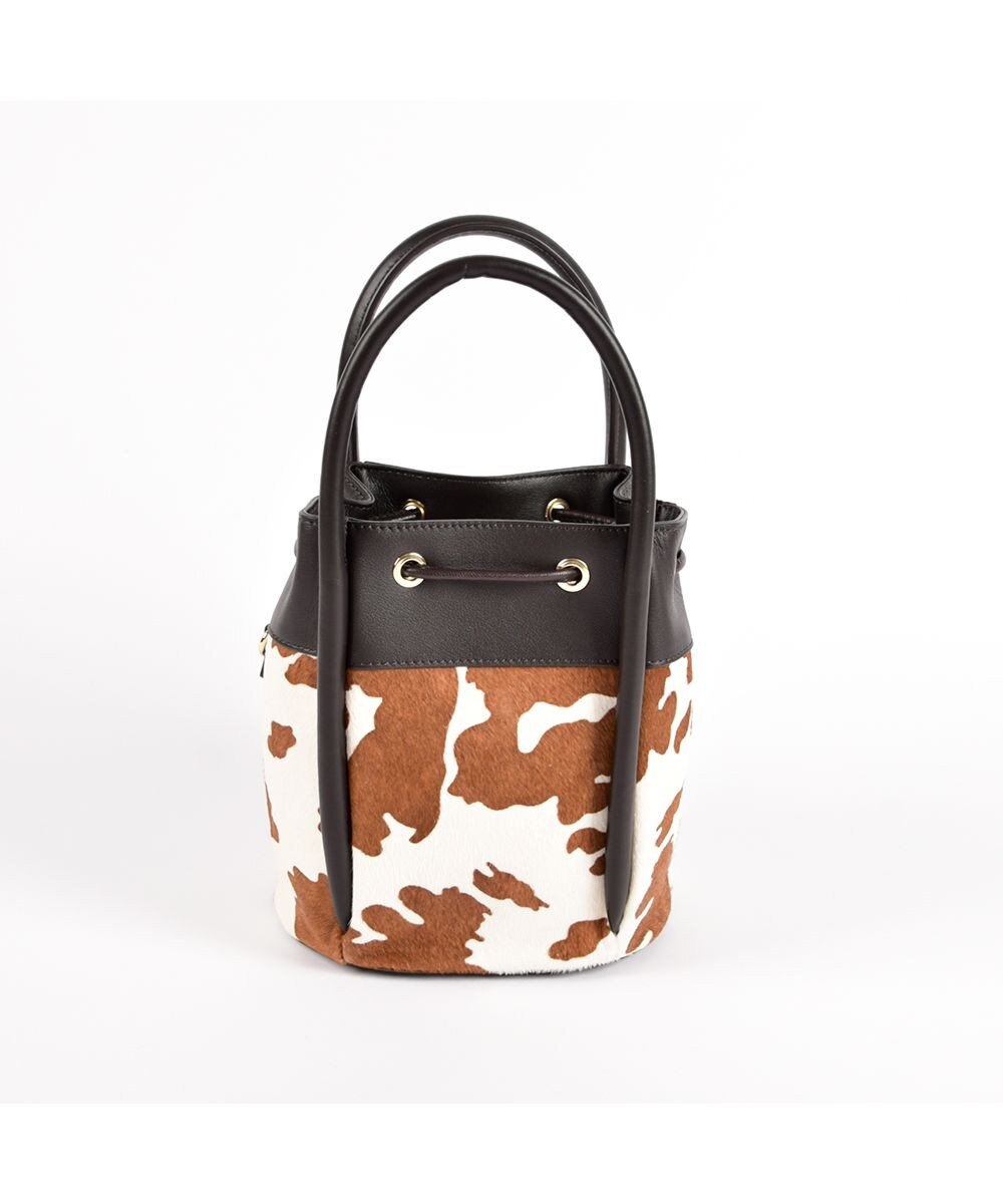 LA BAGAGERIE カウヘアー2WAYバケットバッグ 