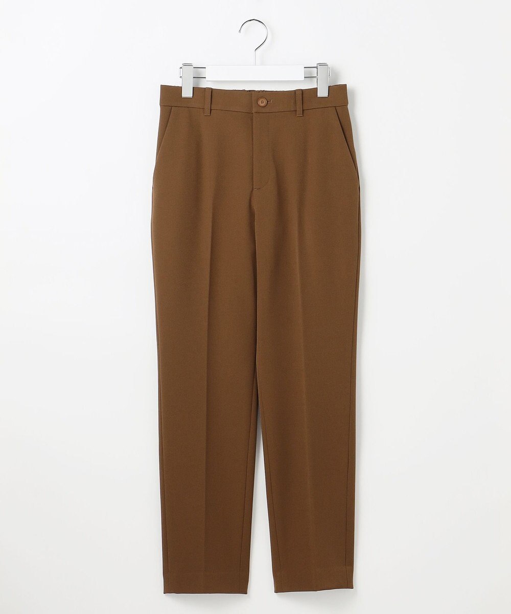 自由区 L 【19号サイズまで展開】TRギャバ裏起毛テーパード パンツ 