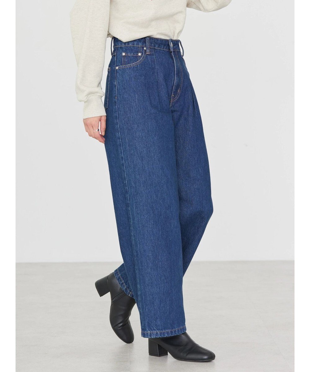 AMERICAN HOLIC フロントタックワイドデニム 