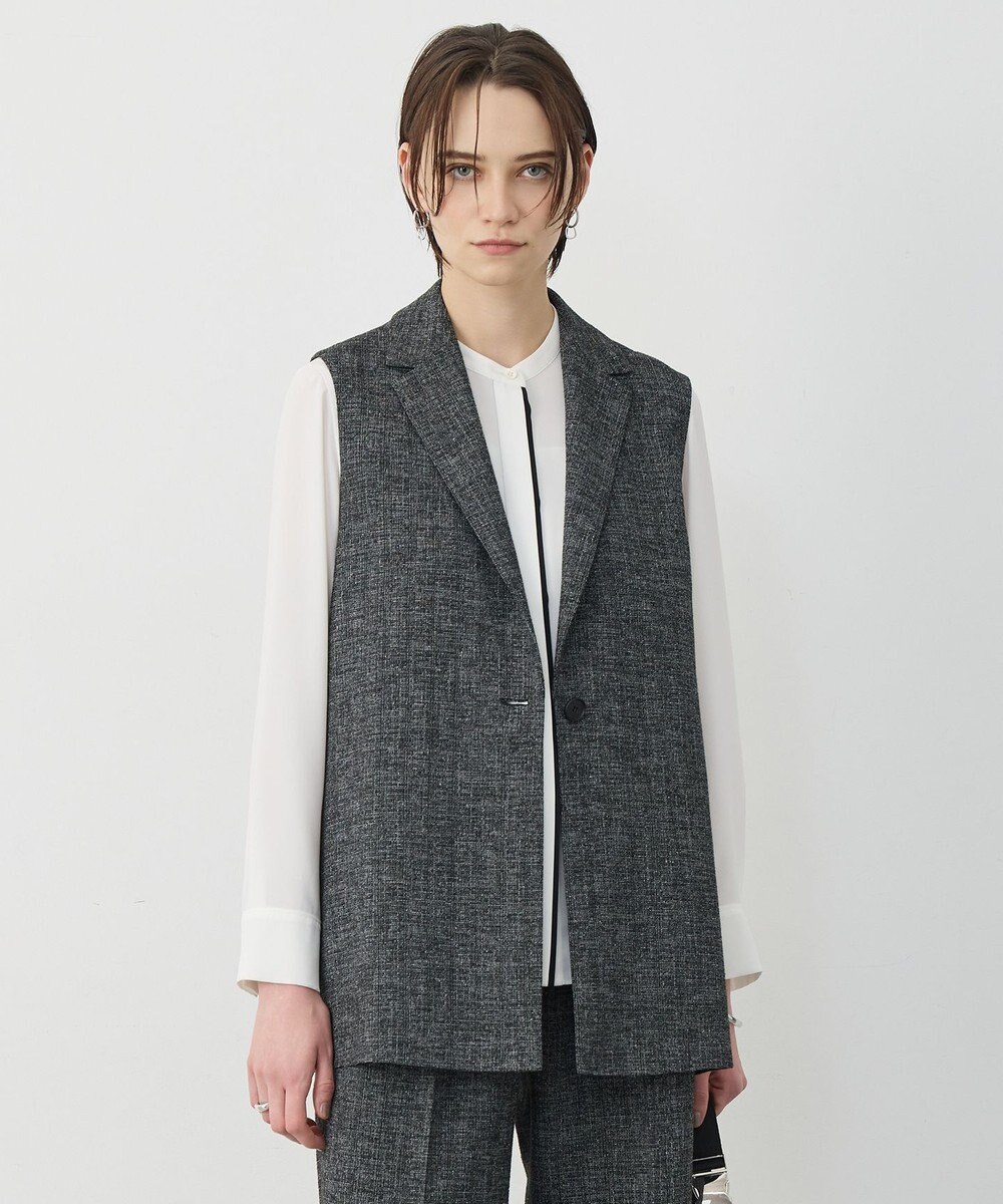 ICB L 【先行予約】 ミックスブッチャー バックスリットジレ 