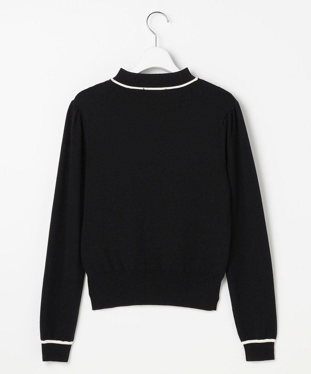 Feroux リボン刺繍ダイア柄 ニット 