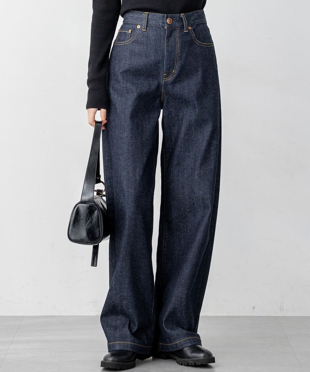23区 S 【滝沢眞規子さん着用/VERY掲載/洗える】23区DENIM ストレッチ ワイドパンツ 