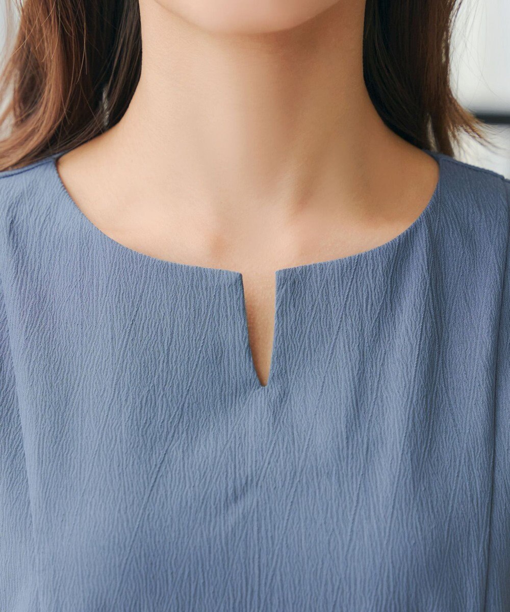 Tiaclasse L 【洗える】ギャザーランタンスリーブワンピース 