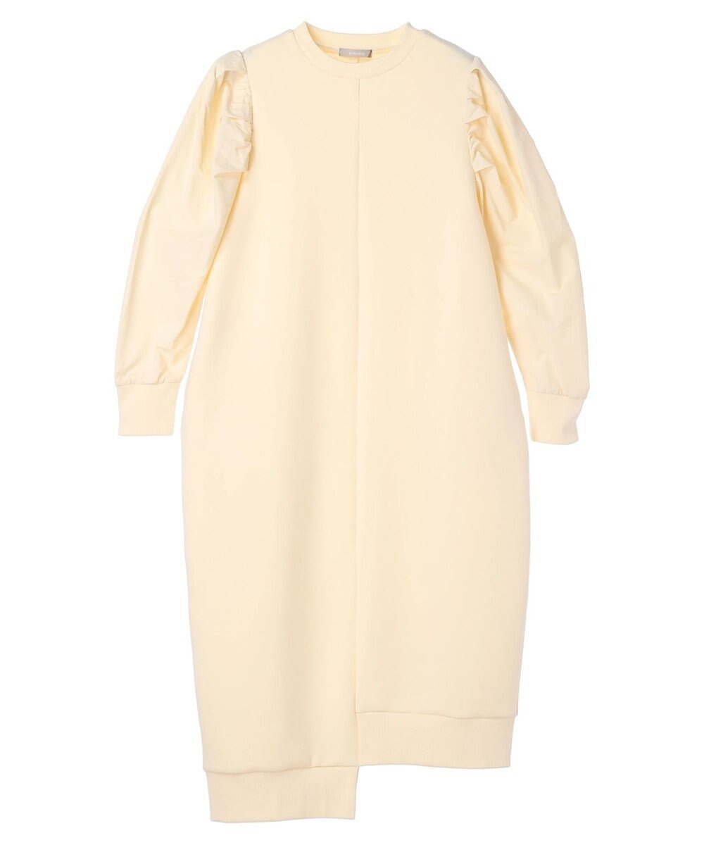 Green Parks armonia. リブ使いコクーンポンチワンピース 