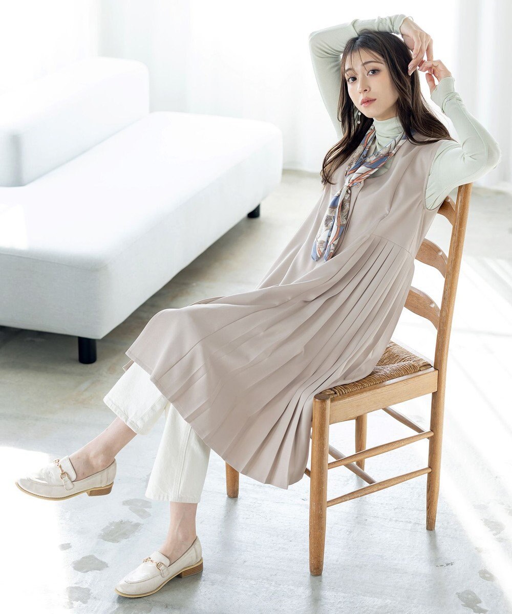 Tiaclasse 【洗える】ジレワンピース 