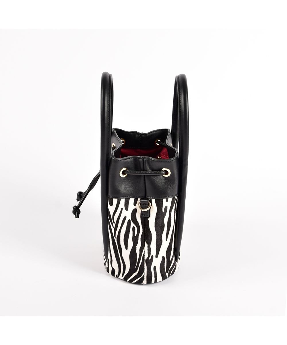 LA BAGAGERIE カウヘアー2WAYバケットバッグ 