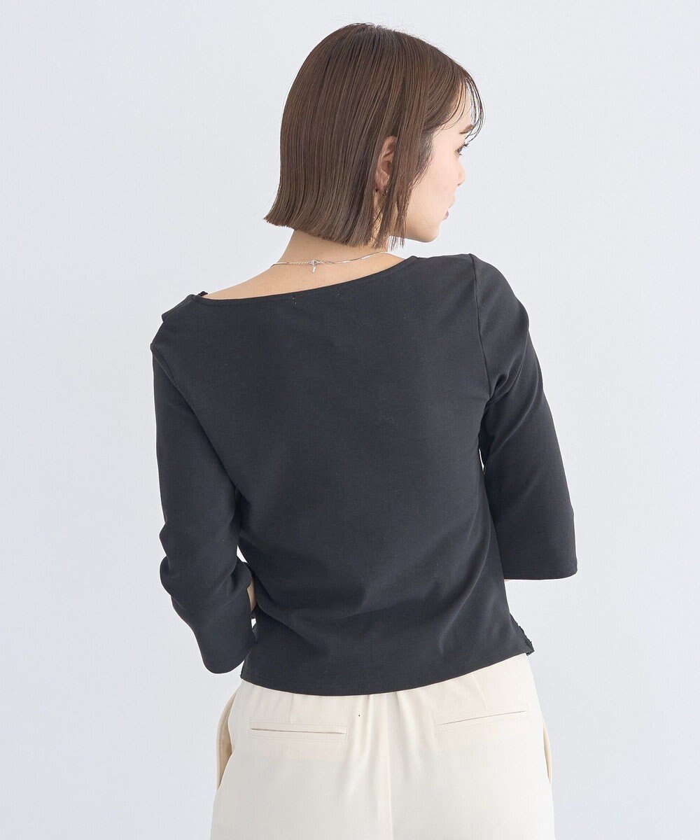 earth music&ecology レースレイヤードドレーププルオーバー 