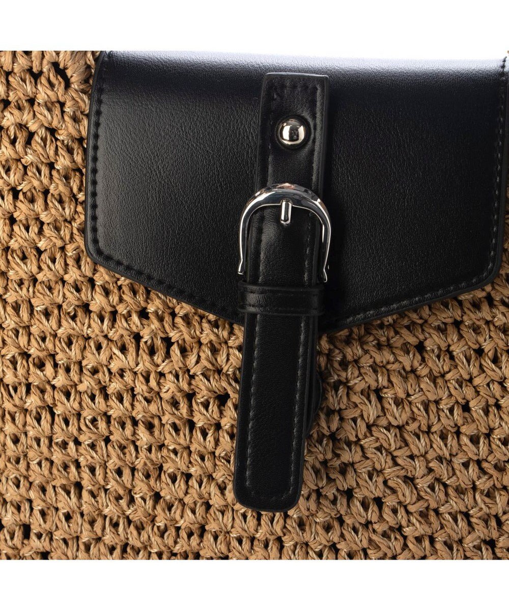 UNBILLION カシュカシュ cachecache / ベルトフラップクロッシェトート カゴバッグ 