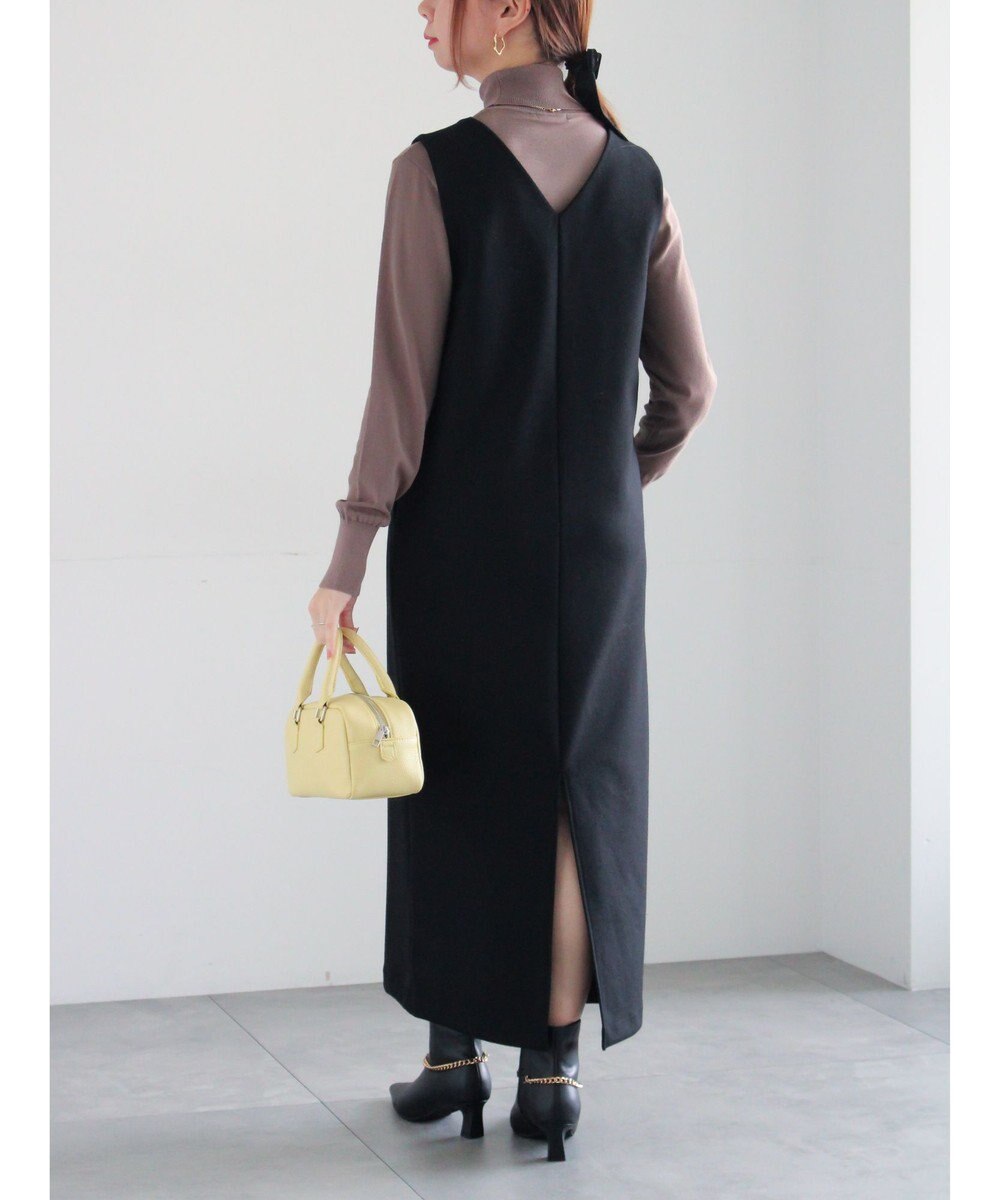 Te chichi ウール混ジャージージャンパースカート 