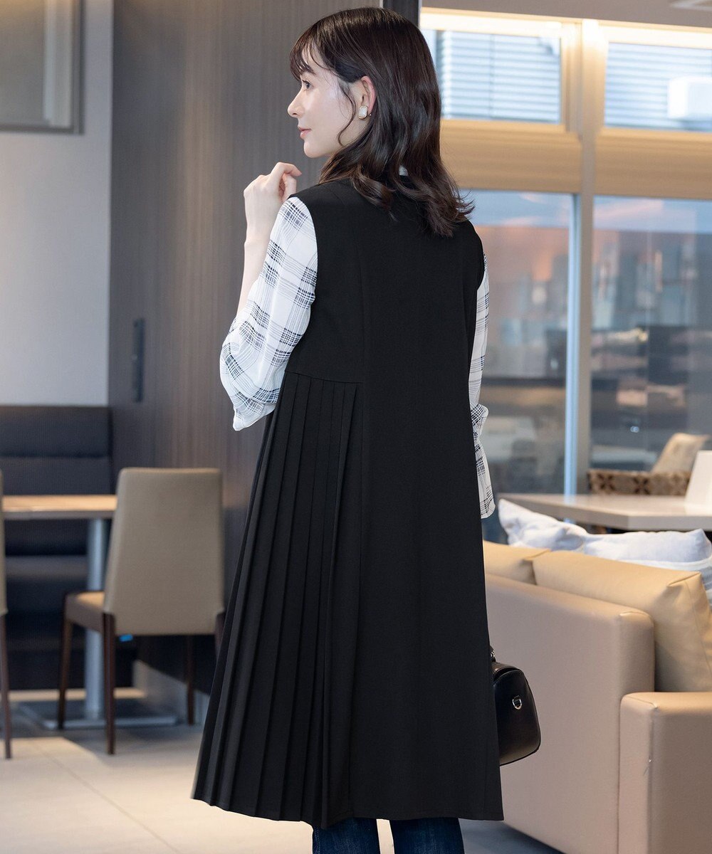 Tiaclasse 【洗える】ジレワンピース 