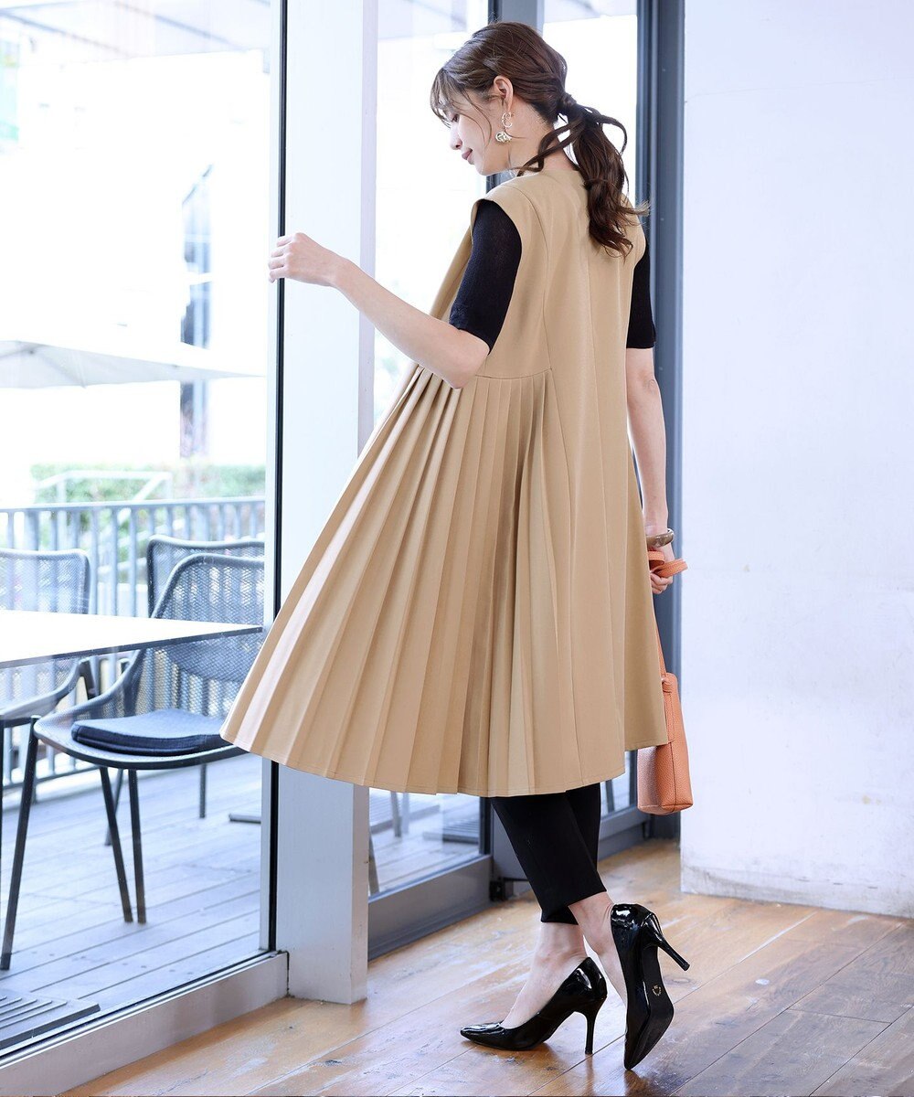 Tiaclasse 【洗える】ジレワンピース 