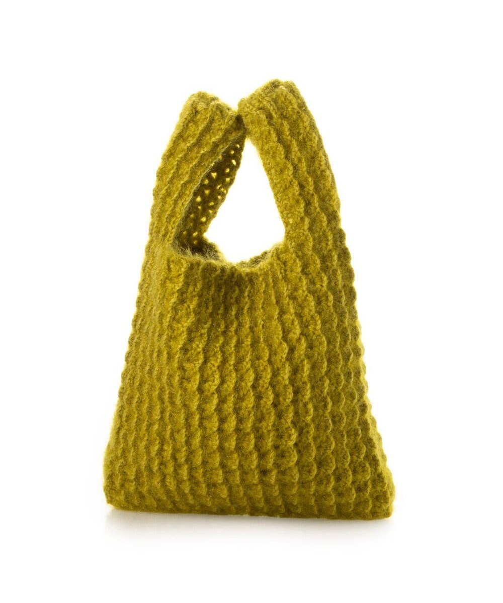 UNBILLION カシュカシュ cachecache / 柄編みニットショッパーバッグ 