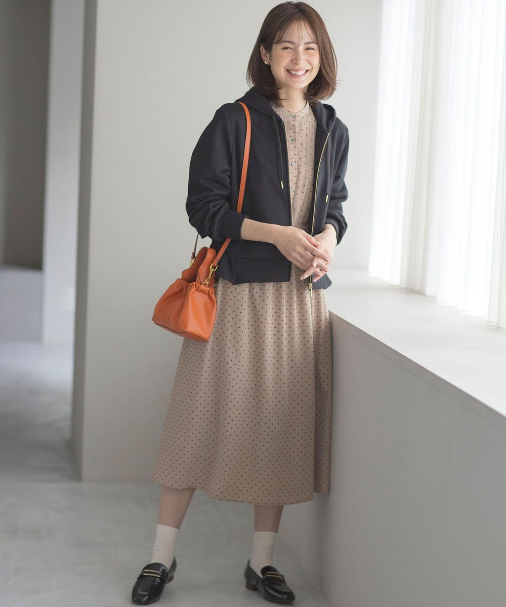 組曲 ラメペプラムパーカー 