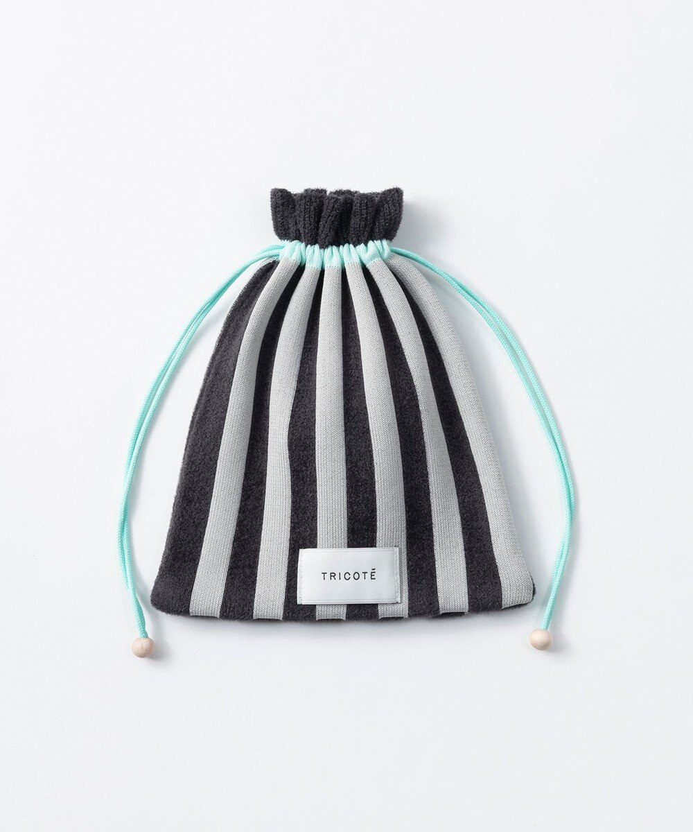 TRICOTE ストライプシャギーミニポーチ 