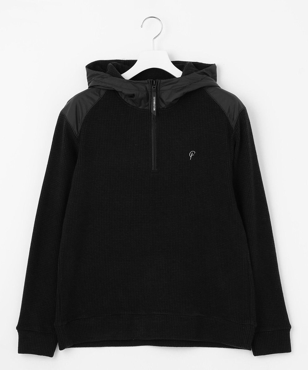 23区GOLF 【23Fondation/MEN】【吸湿発熱】ワッフルジャガード ハーフジップ 