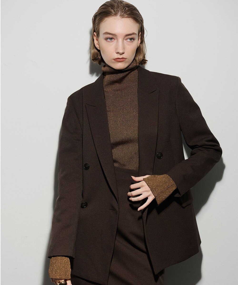 uncrave ウォッシャブルウールライクツイル ジャケット 