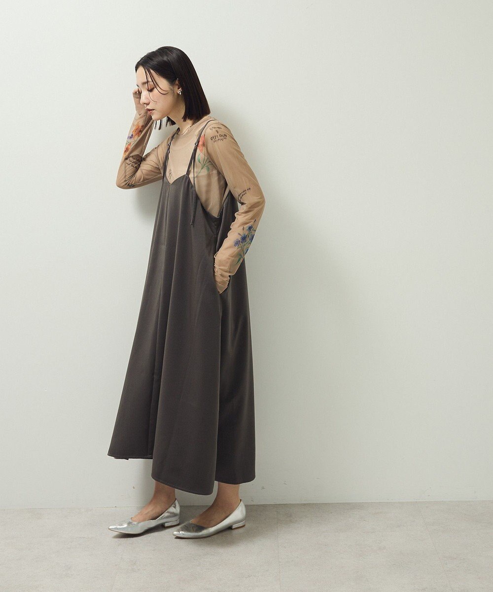 Green Parks 前後２ＷＡＹサテンキャミワンピース 