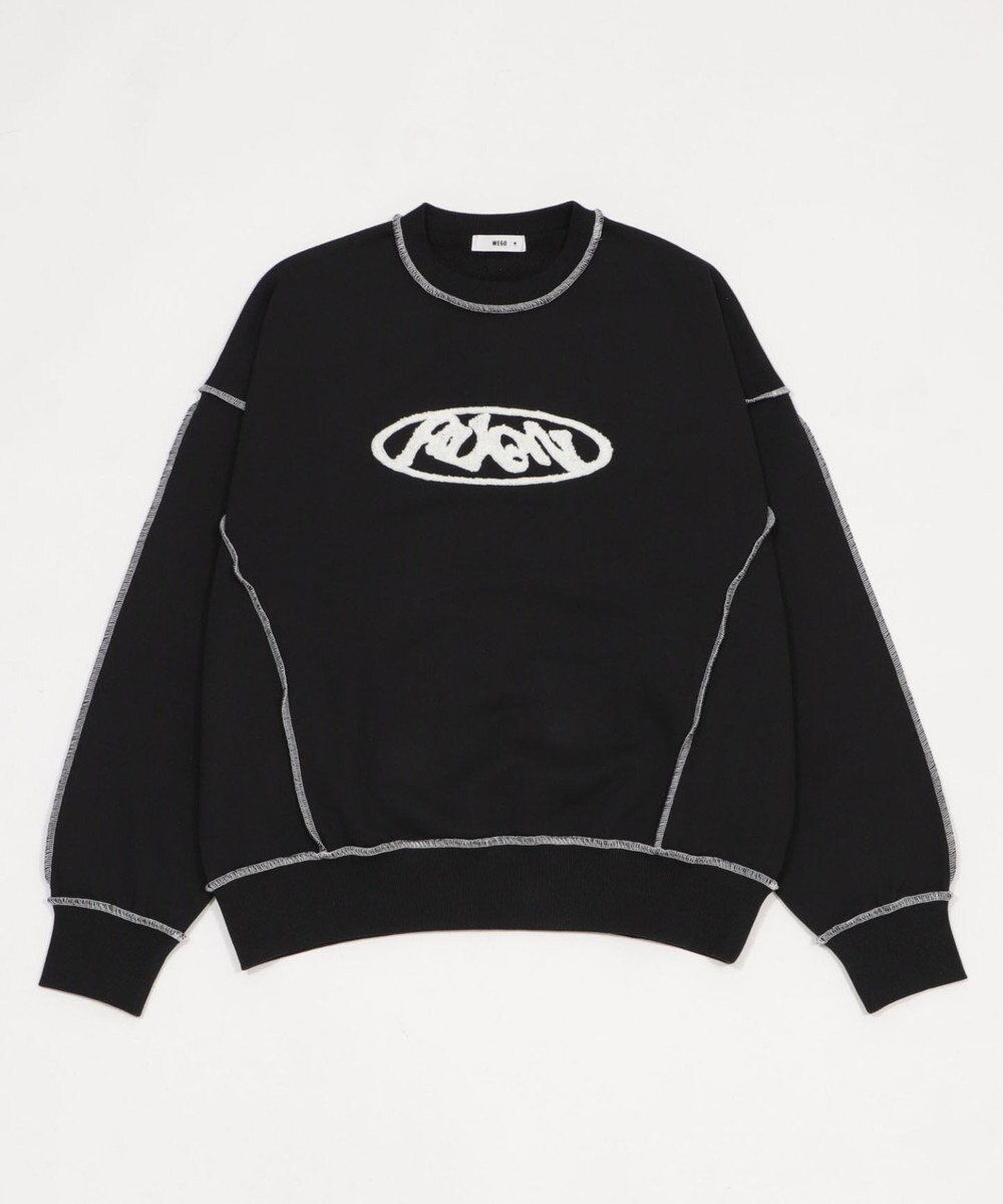 WEGO 【ユニセックス着用ITEM】ショートカラーステッチサガラロゴプルオーバー 