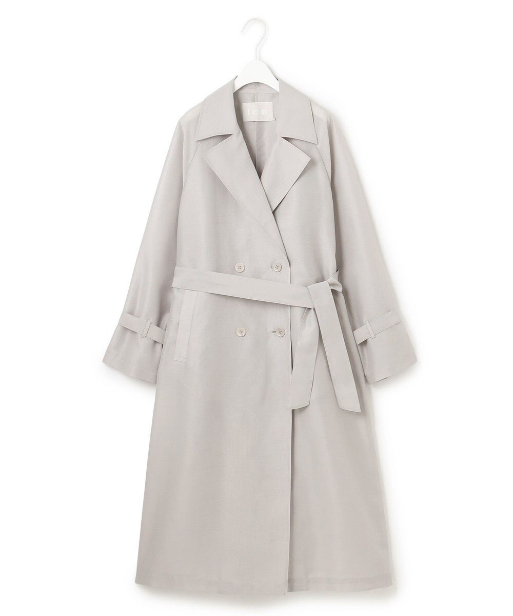 ICB シアーフォルムオーガン トレンチコート 