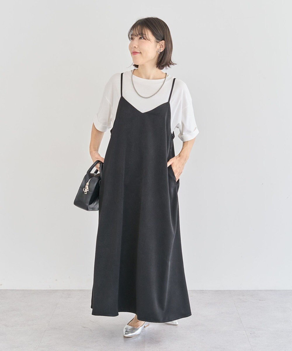 Green Parks 前後２ＷＡＹサテンキャミワンピース 