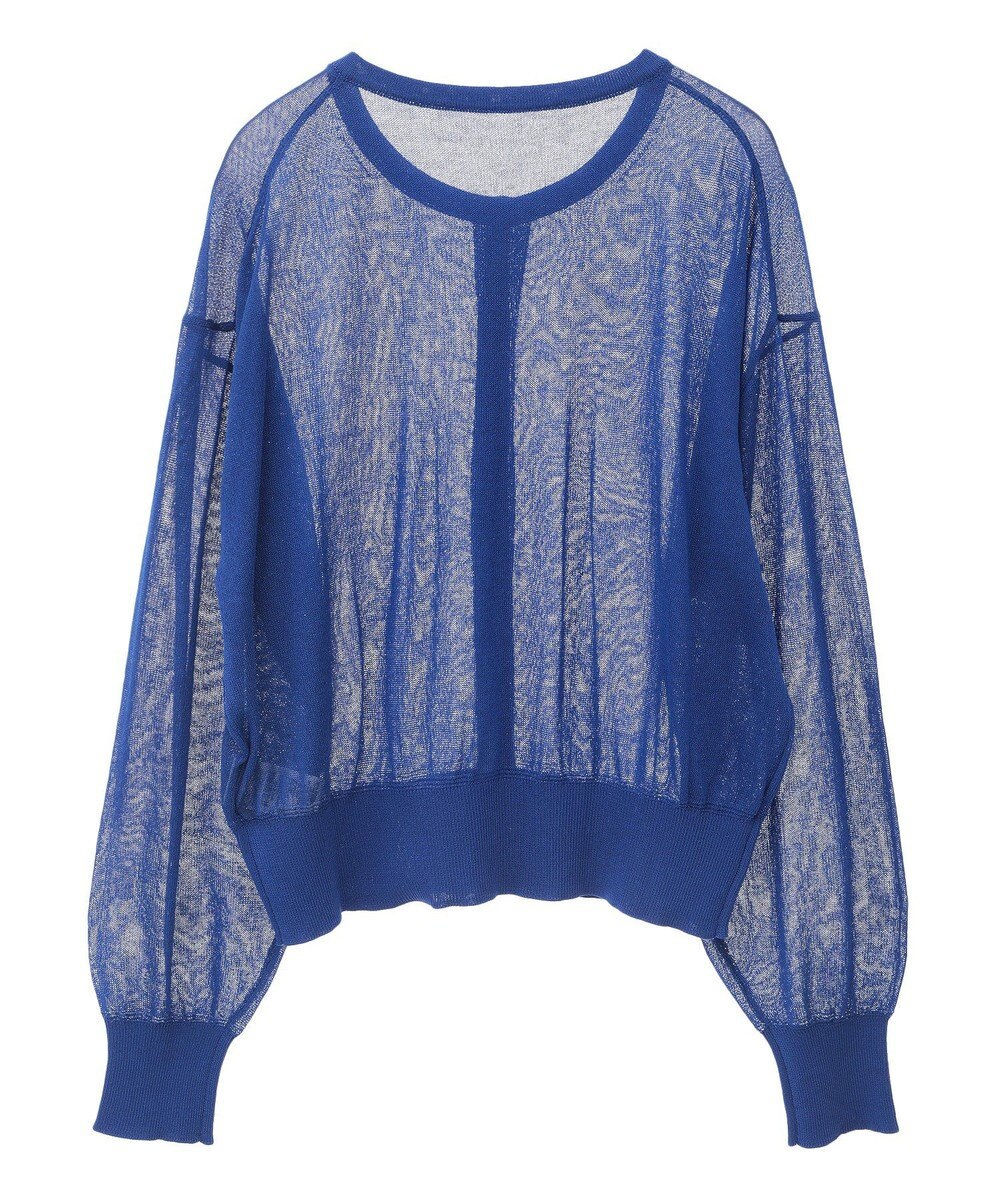 earth music&ecology 接触冷感シアークルーニットカーディガン 