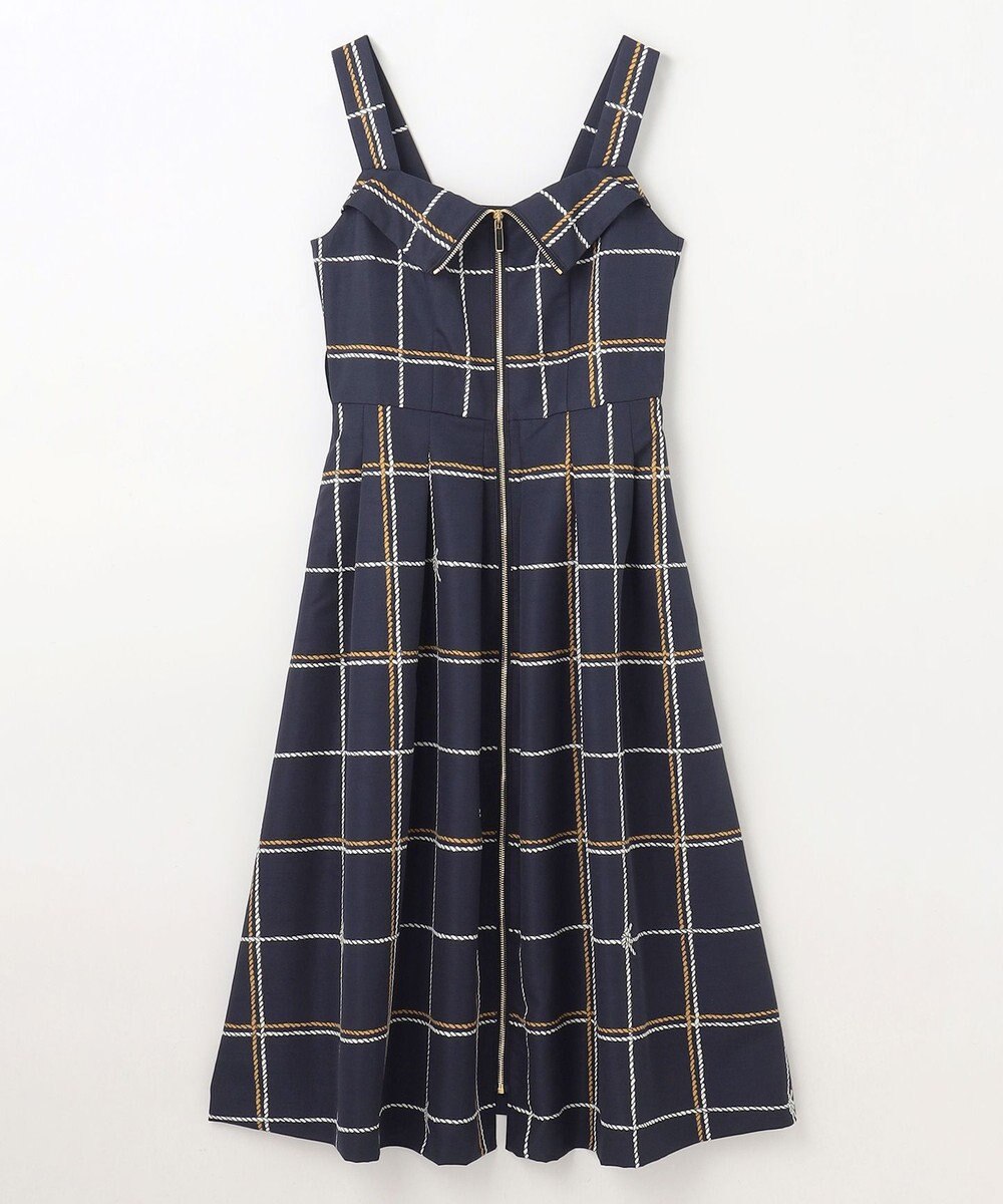 GRACE CONTINENTAL ロープチェックワンピース 