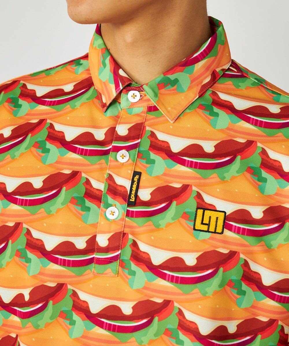 FILA GOLF／marie claire 【Loudmouth】総柄ポロシャツ 