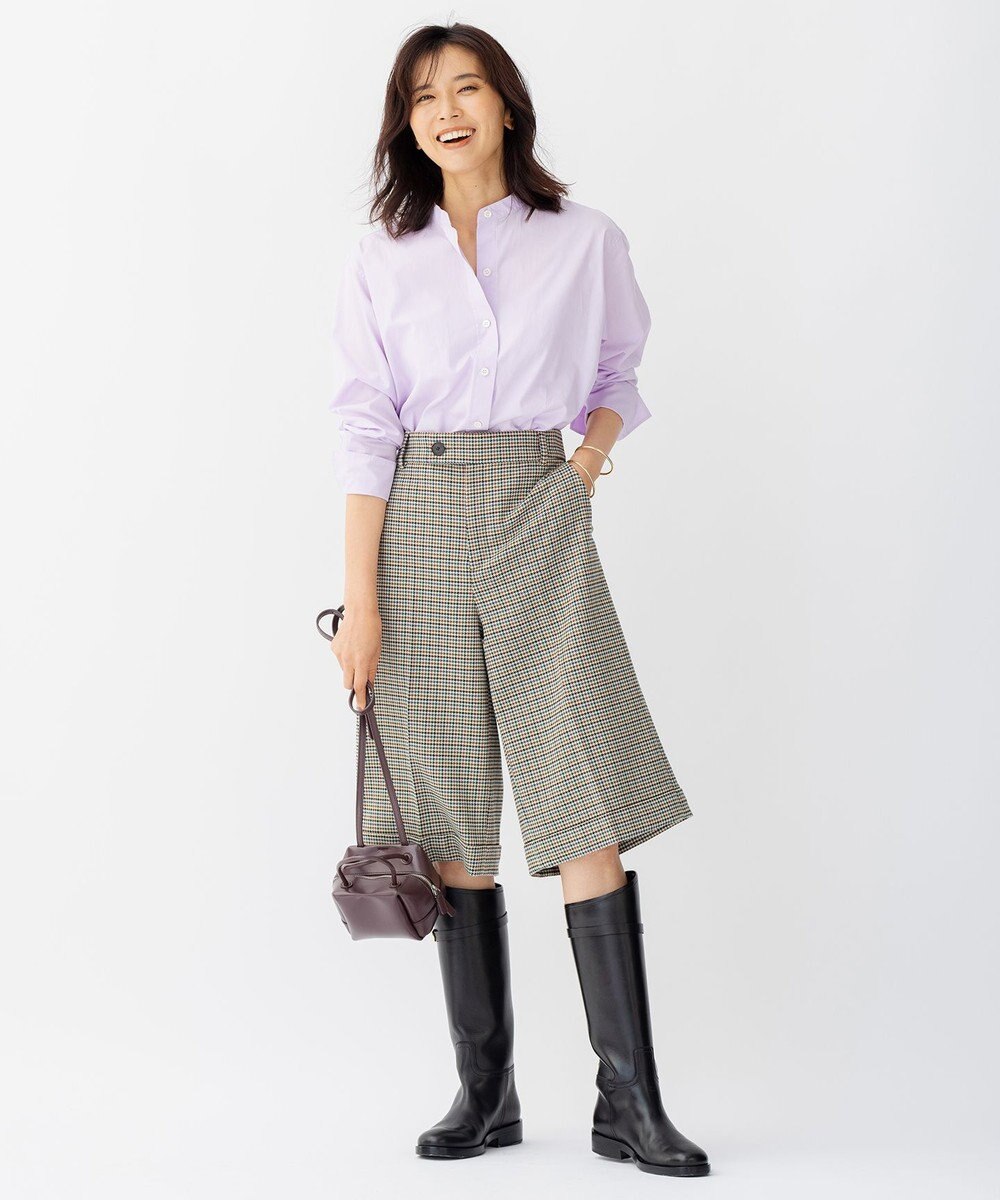 23区 【CLASSY.1月号掲載】CANCLINI バンドカラー シャツ 