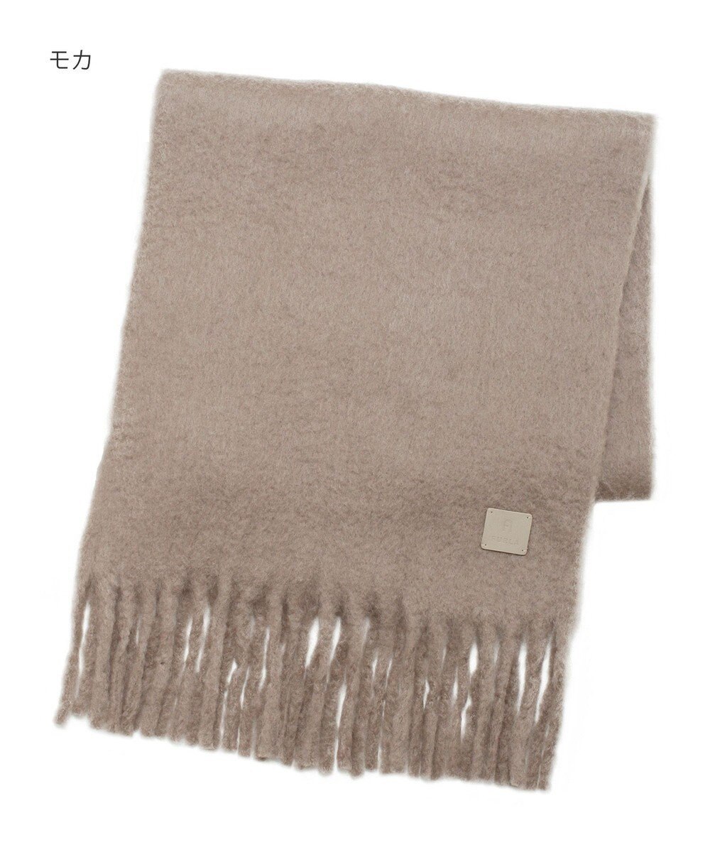 MOONBAT 【WEB限定】FURLA ウール混シャギー無地マフラー/幅40cm 