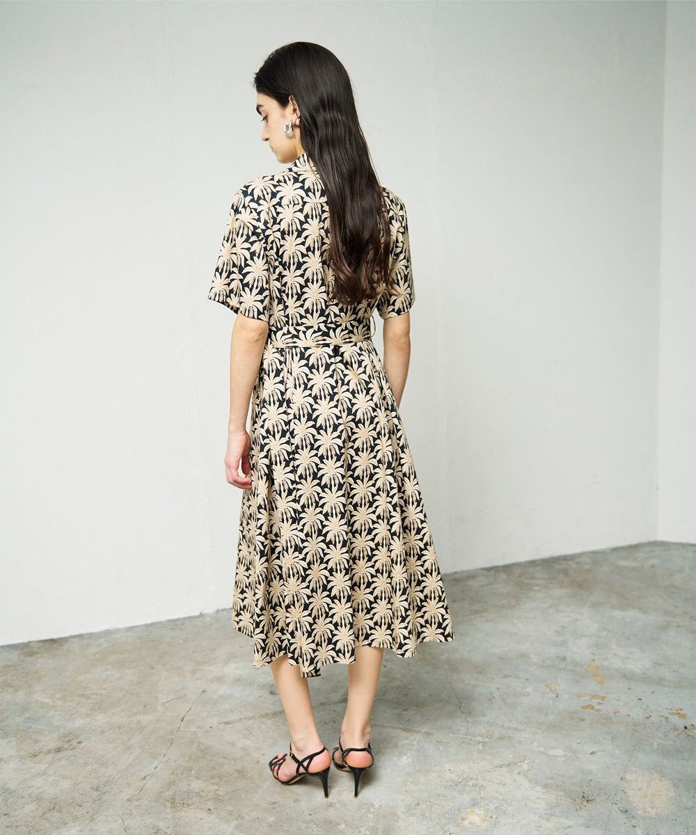 GRACE CONTINENTAL パームモチーフシャツワンピース 